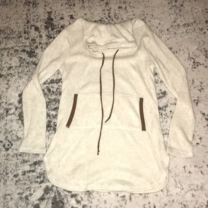 Cream and Brown Sweatshirt